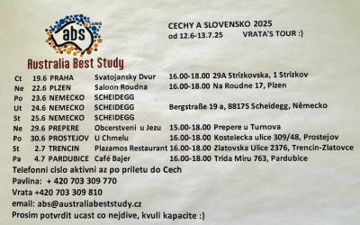 Pozvánka na letní setkání s Australia Best Study – 2025